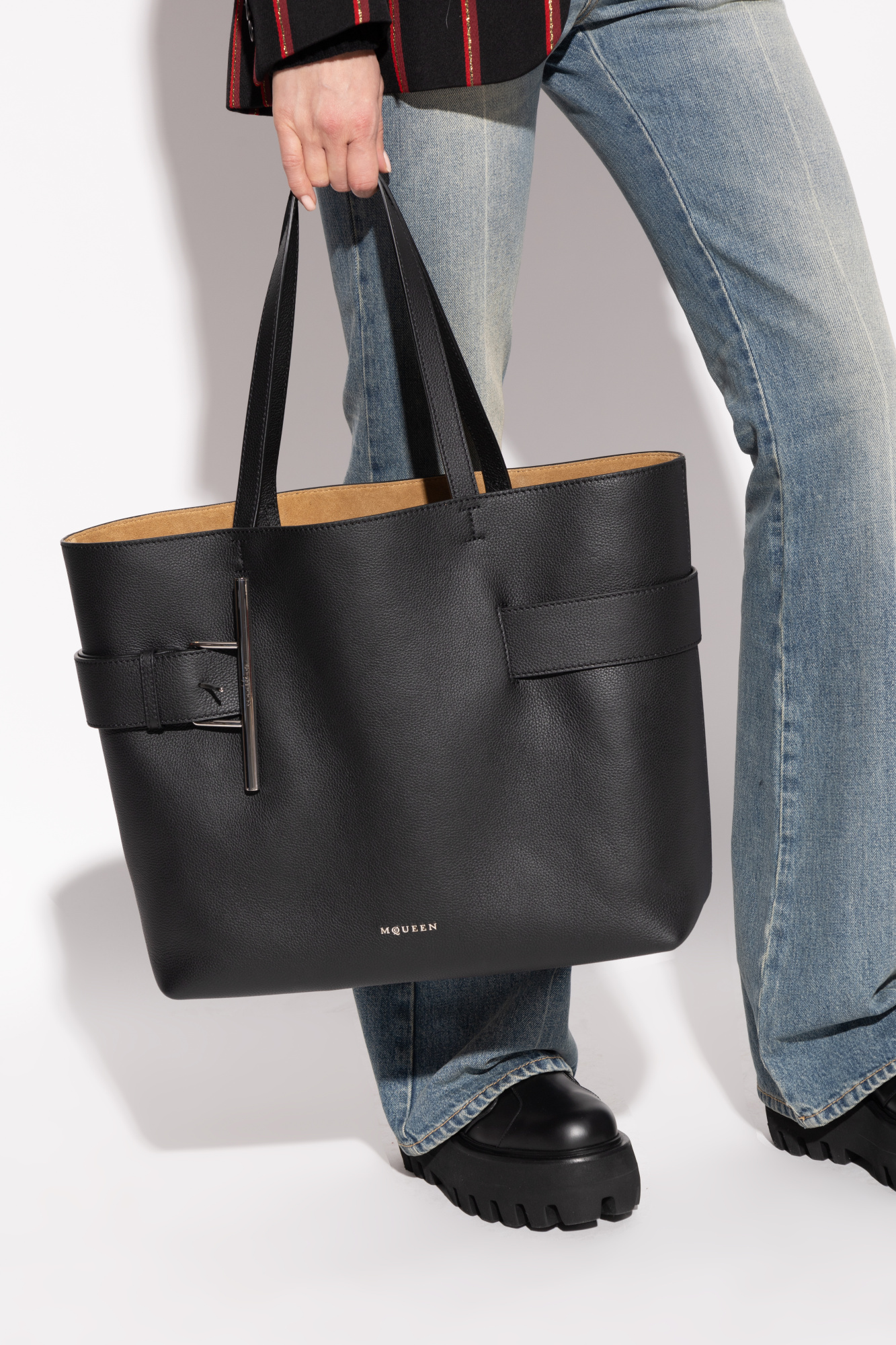 Black Bag T-Bar Sling Alexander McQueen - Vitkac Italy